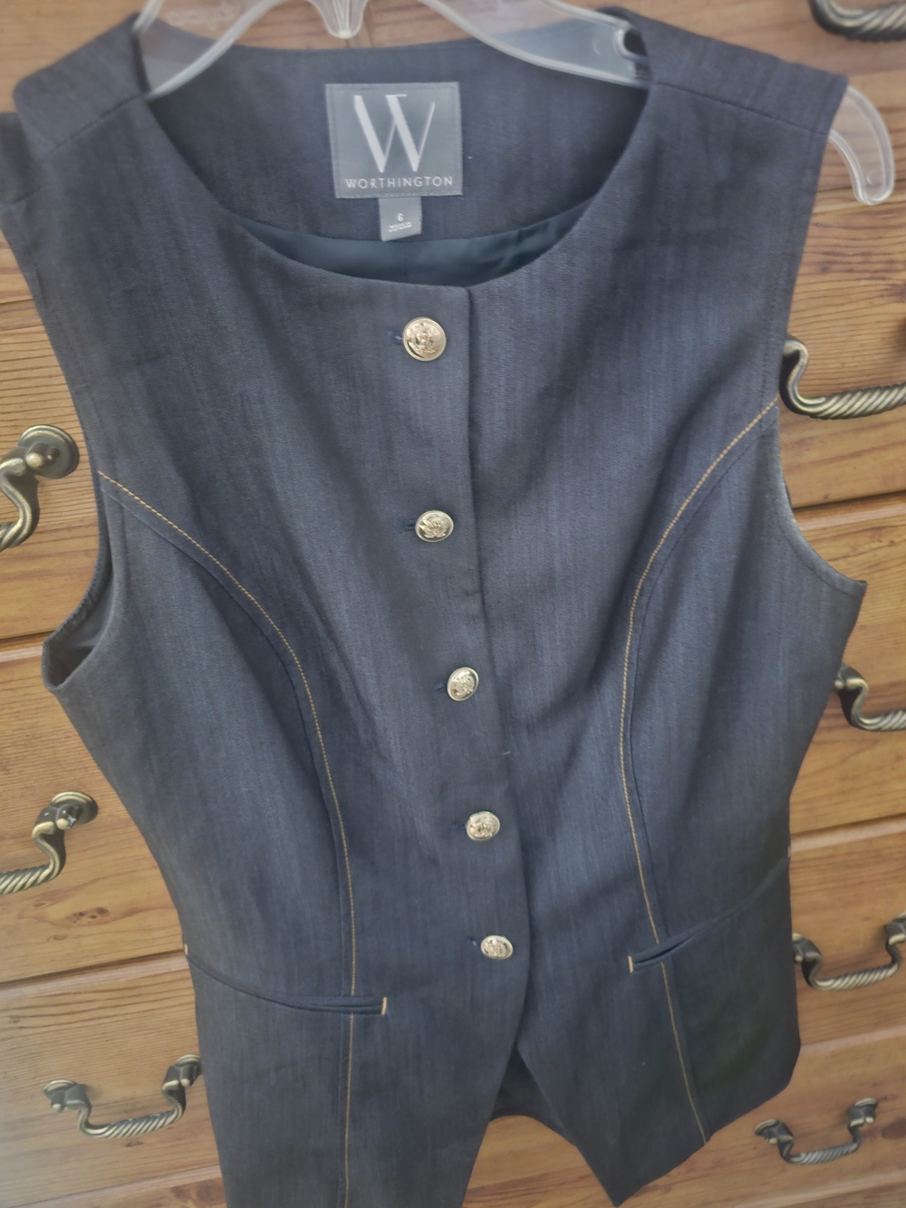 Worthington Dress Vest Size 6 New No Tags